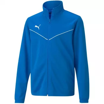 PUMA teamRISE Training Poly Jaka Junior Peacoat/Puma Balta 164cm