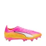 Puma Ultra 6 Match FG/AG Futbola Apavi - Melns/Balts/Oranžs - 43. izmērs