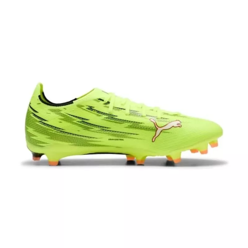 Puma Ultra 6 Match FG/AG Futbola Apavi - Puma Black / Puma White / Fire Orchid - Izmērs 44.5