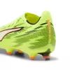 Puma Ultra 6 Match FG/AG Futbola Apavi - Puma Black / Puma White / Fire Orchid - Izmērs 44.5