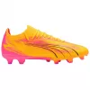 PUMA Ultra Match FG/AG futbola zābaki - Puma Black/Puma White/Ultra Orange - 43. izmērs