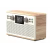 PURE ACOUSTICS Pure Classic H6 digitālais radio, DAB+/FM/interneta radio, Bluetooth, kokvilnas balts/ozols (EU/UK)