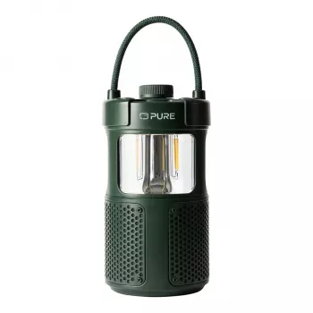 Pure Woodland Glow Ūdensizturīgs Āra Skaļrunis ar LED Lampu, Zaļš