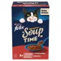 PURINA FELIX Soup Original Country Flavours 6x48g Slapjā kaķu barība