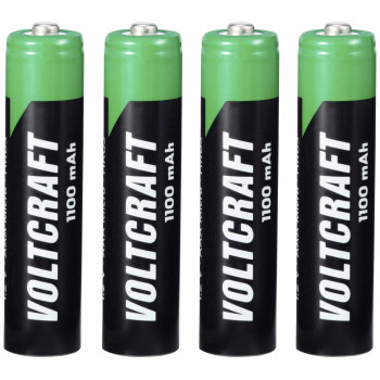 Voltcraft HR03 AAA NiMH akumulatori, 1100 mAh, 1,2 V, 4 gab.