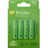 GP ReCyko AA NiMH akumulatori, 1300 mAh, 1,2 V, 4 gab.