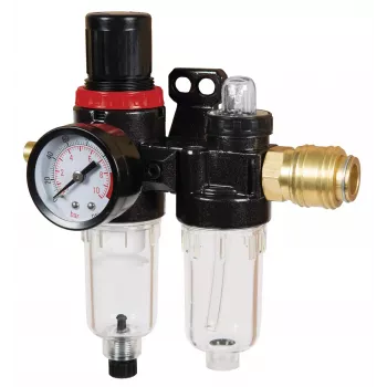Einhell 4135001 saspiestā gaisa filtrs un spiediena regulators ar eļļotāju, R 1/4