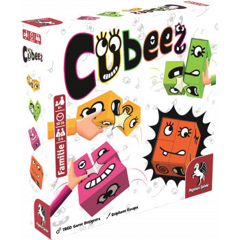 Pegasus Cubeez ģimenes salikšanas spēle, 2–4 spēlētājiem no 6 gadiem, vācu valodā