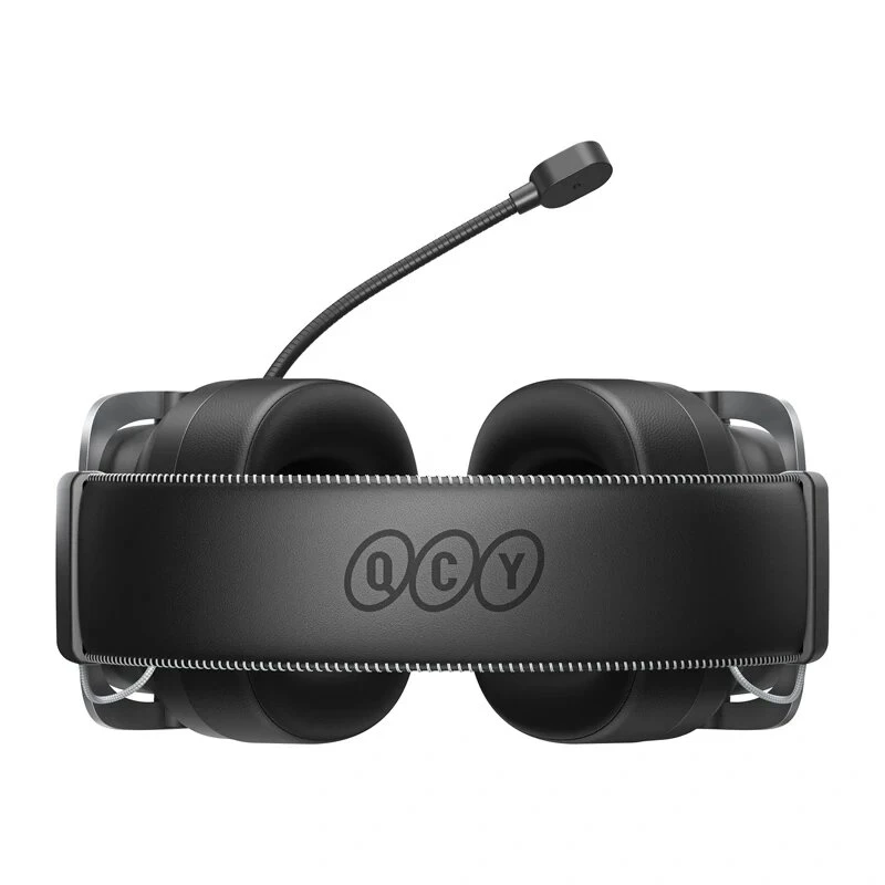 QCY Heroad VT200 spēļu austiņas - vadu 7.1 telpiskā skaņa, 50mm draiveri, RGB LED, melnas