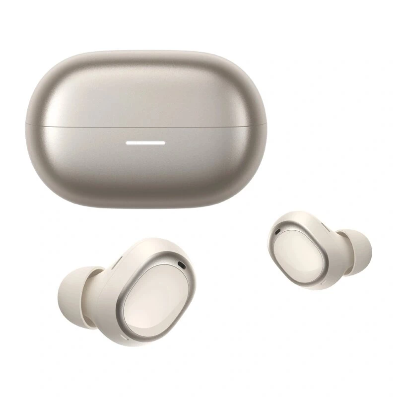 QCY Melobuds A30 bezvadu austiņas – Bluetooth 5.3, 13 mm draiveris, 26 h darbības laiks, ENC, IPX5 – zelta