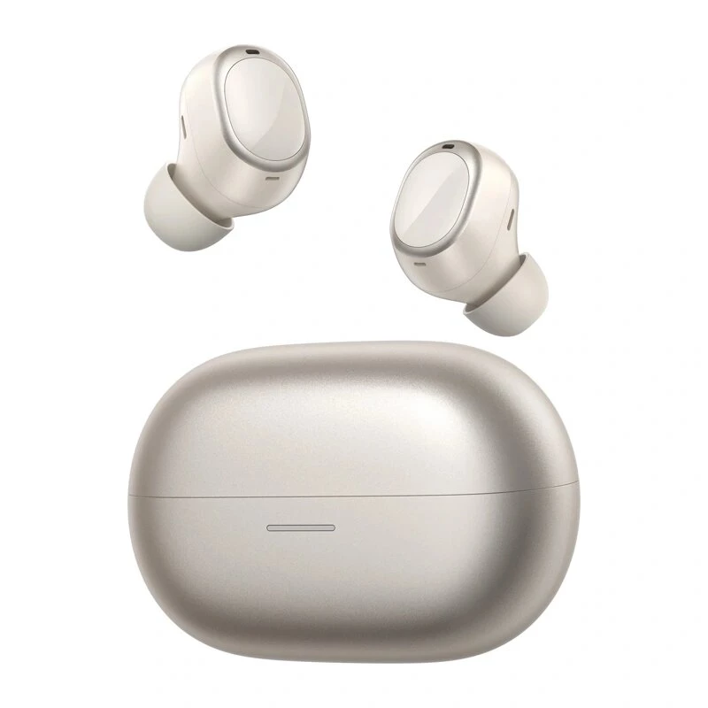QCY Melobuds A30 bezvadu austiņas – Bluetooth 5.3, 13 mm draiveris, 26 h darbības laiks, ENC, IPX5 – zelta
