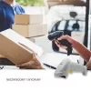 Qoltec 50877 1D lāzera svītrkodu skeneris USB balts