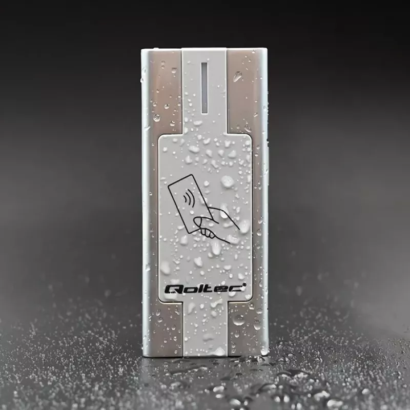 Qoltec 52446 Proximity karšu un atslēgu piekariņu lasītājs – 125 kHz RFID, Wiegand 26-bit, IP65