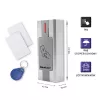 Qoltec 52446 Proximity karšu un atslēgu piekariņu lasītājs – 125 kHz RFID, Wiegand 26-bit, IP65