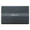 Qoltec Dual M.2 NVMe SATA SSD korpuss ar USB-C 3.2 Gen 2, bez instrumentiem alumīnija, atbalsta 2x2TB, UASP, TRIM, 10Gbps