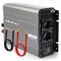 Qoltec Modificēta sinusoidāla sprieguma invertors 12V uz 230V 1500W/3000W ar USB, saderīgs ar LiFePO4 GEL AGM