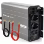 Qoltec Modificēta sinusoidālā sprieguma invertors 12V uz 230V 2500W/5000W ar USB, saderīgs ar LiFePO4 GEL AGM