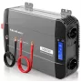 Qoltec tīrā sinusoidālā sprieguma invertors 12V uz 230V 2000W/4000W ar LCD, USB, USB-C, saderīgs ar LiFePO4/GEL/AGM