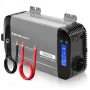 Qoltec tīrā sinusoidālā sprieguma invertors 12V uz 230V 500W/1000W ar LCD, USB, USB-C, saderīgs ar LiFePo4/GEL/AGM