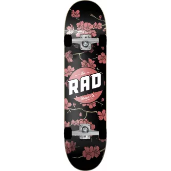 RAD Cherry Blossom Complete 8 Black Skateboard