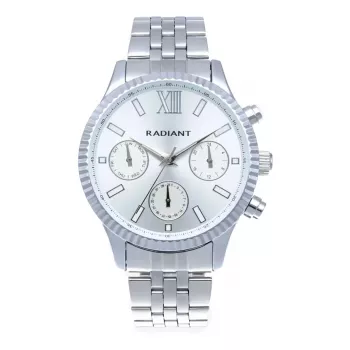 RADIANT Vīriešu analogais kvarca pulkstenis RA589701 44mm Nerūsējošais tērauds Melns ciparnīca