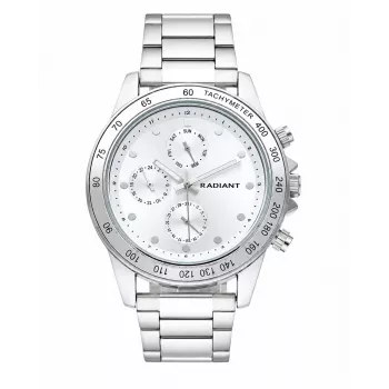 Radiant vīriešu kvarca pulkstenis RA617705 44mm melns ciparnīcas ādas siksna