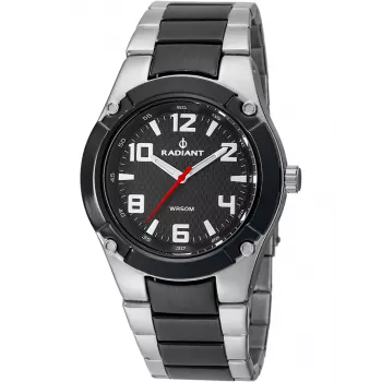 RADIANT Vīriešu pulkstenis RA318201 (48mm) - Nerūsējošais tērauds, melns ciparnīca, kvarca analogs