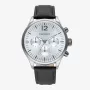 RADIANT vīriešu pulkstenis RA641703 (43mm) - analogais kvarcs ar melnu ādas siksnu