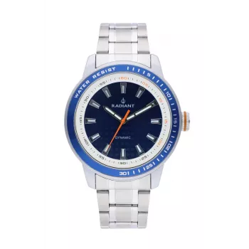 RADIANT RA494201 Vīriešu analogais kvarca rokas pulkstenis 47mm Sudraba nerūsējošais tērauds