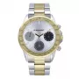 RADIANT RA604704 Vīriešu analogais kvarca pulkstenis 45mm Nerūsējošais tērauds Melna āda