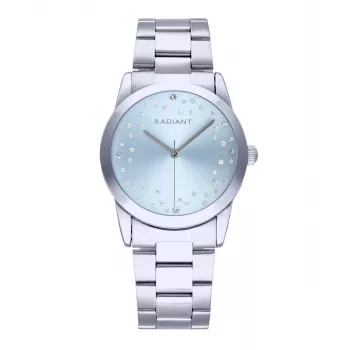 RADIANT RA606202 Vīriešu kvarca analogais pulkstenis 36mm Sudraba nerūsējošā tērauda Milānas siets
