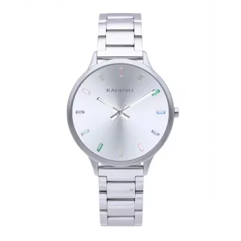 RADIANT RA608201 Vīriešu analogais kvarca rokas pulkstenis 38mm nerūsējošais tērauds zils ciparnīca sudraba aproce