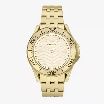 RADIANT RA653204 Vīriešu analogais kvarca pulkstenis 42mm zils ciparnīca brūna ādas siksniņa