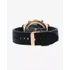 RADIANT RA668709 Vīriešu analogais kvarca rokas pulkstenis 44mm melns ciparnīca ādas siksna