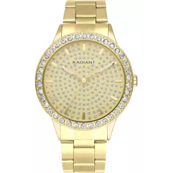 RADIANT Sieviešu pulkstenis RA578205 Roze zelta nerūsējošā tērauda sieta 43mm