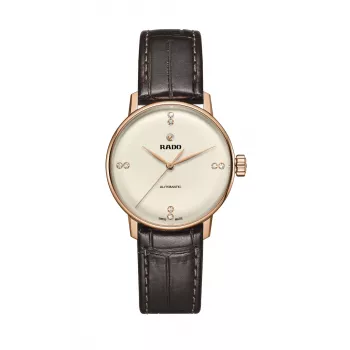 RADO True Thinline Les Couleurs Le Corbusier sieviešu pulkstenis R22865765 31,8mm balta keramika