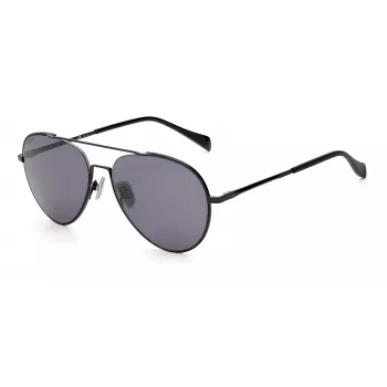 RAG&BONE MAN Saulesbrilles RNB1036GS8075 Melnas Pelēkas Taisnstūrveida 58mm