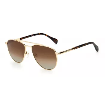 RAG&BONE Sieviešu RNB1044GS3YG5 Havannas Brūnas Kvadrātveida Saulesbrilles 55/17/145 mm