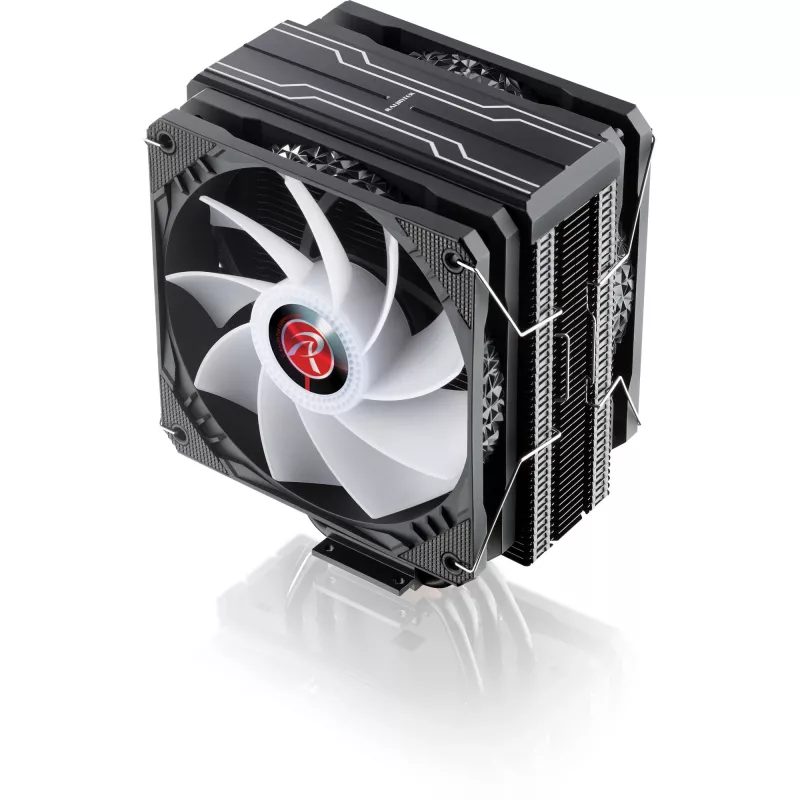 RAIJINTEK ELEOS 12 DUO RBW 120 mm visu vienā šķidruma CPU dzesētājs, melns