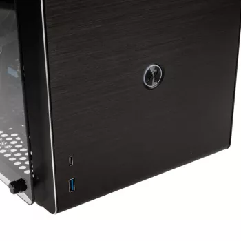 Raijintek Ophion M Evo TGS Micro-ATX korpuss, rūdīts stikls - melns