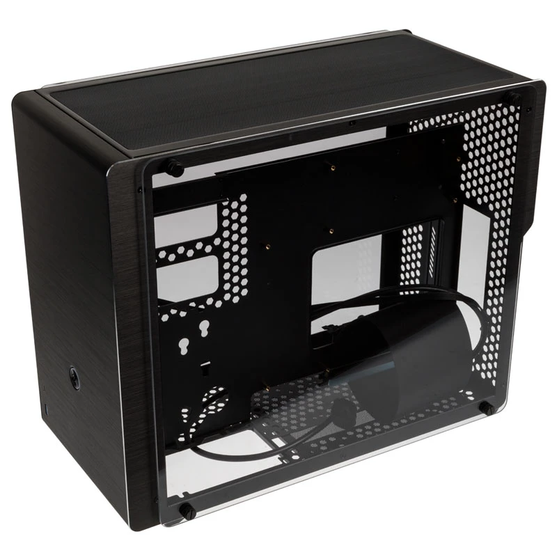 Raijintek Ophion M Evo TGS Micro-ATX korpuss, rūdīts stikls - melns