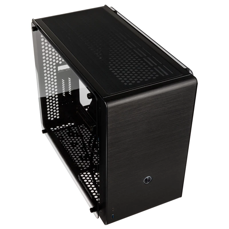 Raijintek Ophion M Evo TGS Micro-ATX korpuss, rūdīts stikls - melns