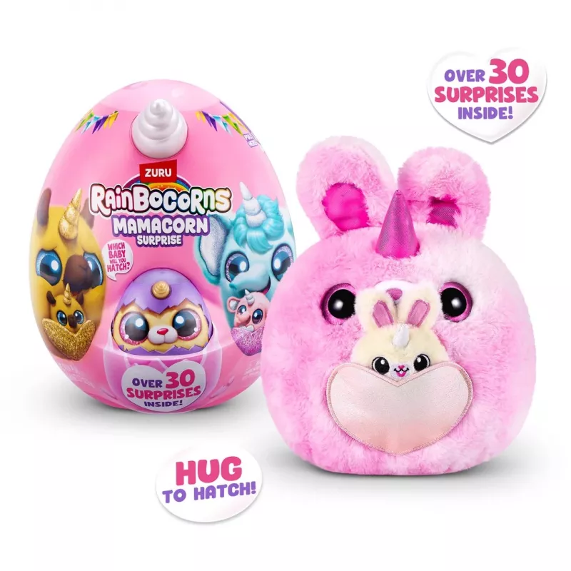 Rainbocorns Mamacorn Surprise Plush Toy, Series 4, daudzkrāsains
