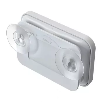 RAINPOINT BALDRTHERM B0549STH Vannas istabas taimeris ar temperatūras un mitruma monitoru, IP24 ūdensizturīgs, atpakaļskaitīšana/uzskaitīšana, LCD fona apgaismojums, piesūcekņa/stenda/sienas stiprinājums