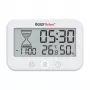 RAINPOINT BALDRTHERM B0549STH Vannas istabas taimeris ar temperatūras un mitruma monitoru, IP24 ūdensizturīgs, atpakaļskaitīšana/uzskaitīšana, LCD fona apgaismojums, piesūcekņa/stenda/sienas stiprinājums