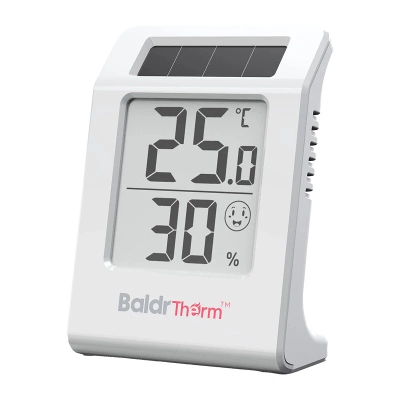 RAINPOINT BALDRTHERM E0587TH ar saules enerģiju darbināms termohigrometrs ar bezvadu āra sensoru