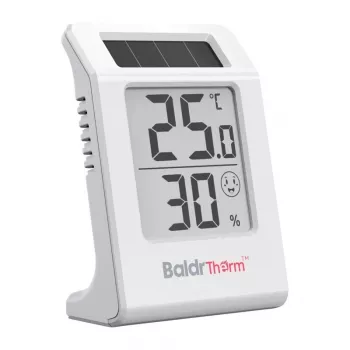 RAINPOINT BALDRTHERM E0587TH ar saules enerģiju darbināms termohigrometrs ar bezvadu āra sensoru