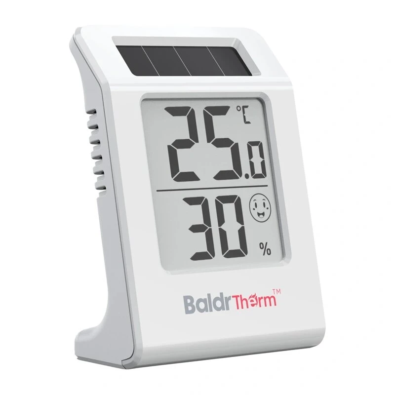 RAINPOINT BALDRTHERM E0587TH ar saules enerģiju darbināms termohigrometrs ar bezvadu āra sensoru