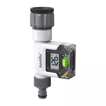 RainPoint Digital Water Flow Meter ar lielu LCD displeju, G3/4 inch vītne, IPX6