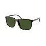 Ralph Lauren vīriešu PH4185U saulesbrilles - spīdīgs melns kvadrātveida rāmis, tumši pelēkas lēcas, 56 mm